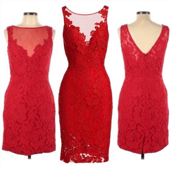 Monique Lhuillier Dresses & Skirts - NWT Monique Lhuillier Sleeveless Floral Lace Sheath Dress Size 10 Retail $495